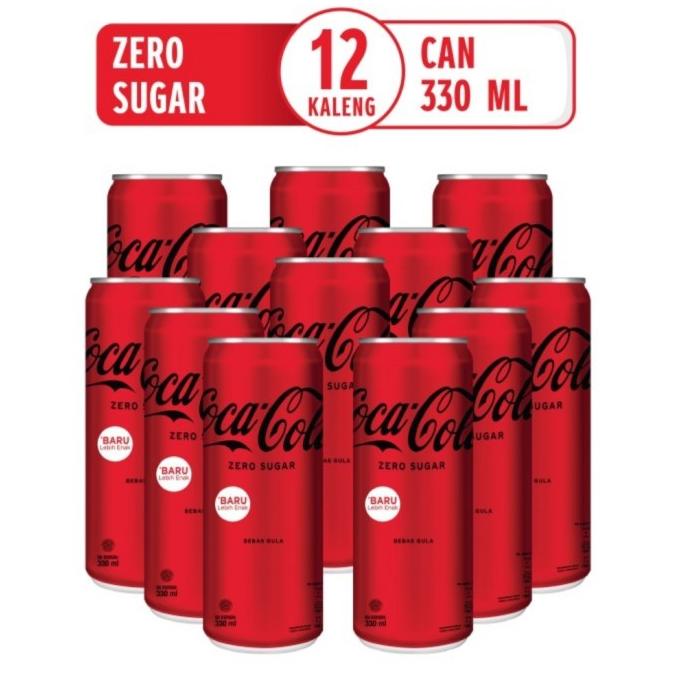 Jual Coca Cola Zero 330ml 12 Pcs 12 Kaleng Shopee Indonesia