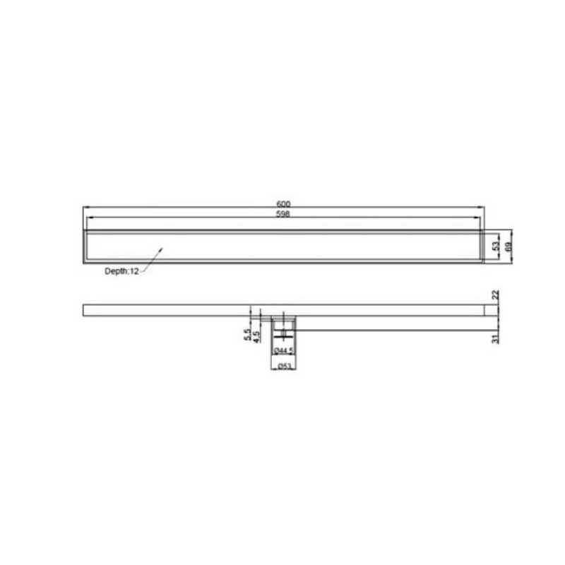 Jual Linear Floor Drain by TOTO ECO E3FD / Floor Drain TOTO Persegi ...