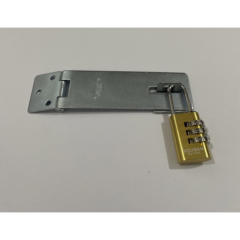 Jual Paket Gembok Nomor 3 Digit Soligen + Overpal Plat 4 Inch | Shopee ...