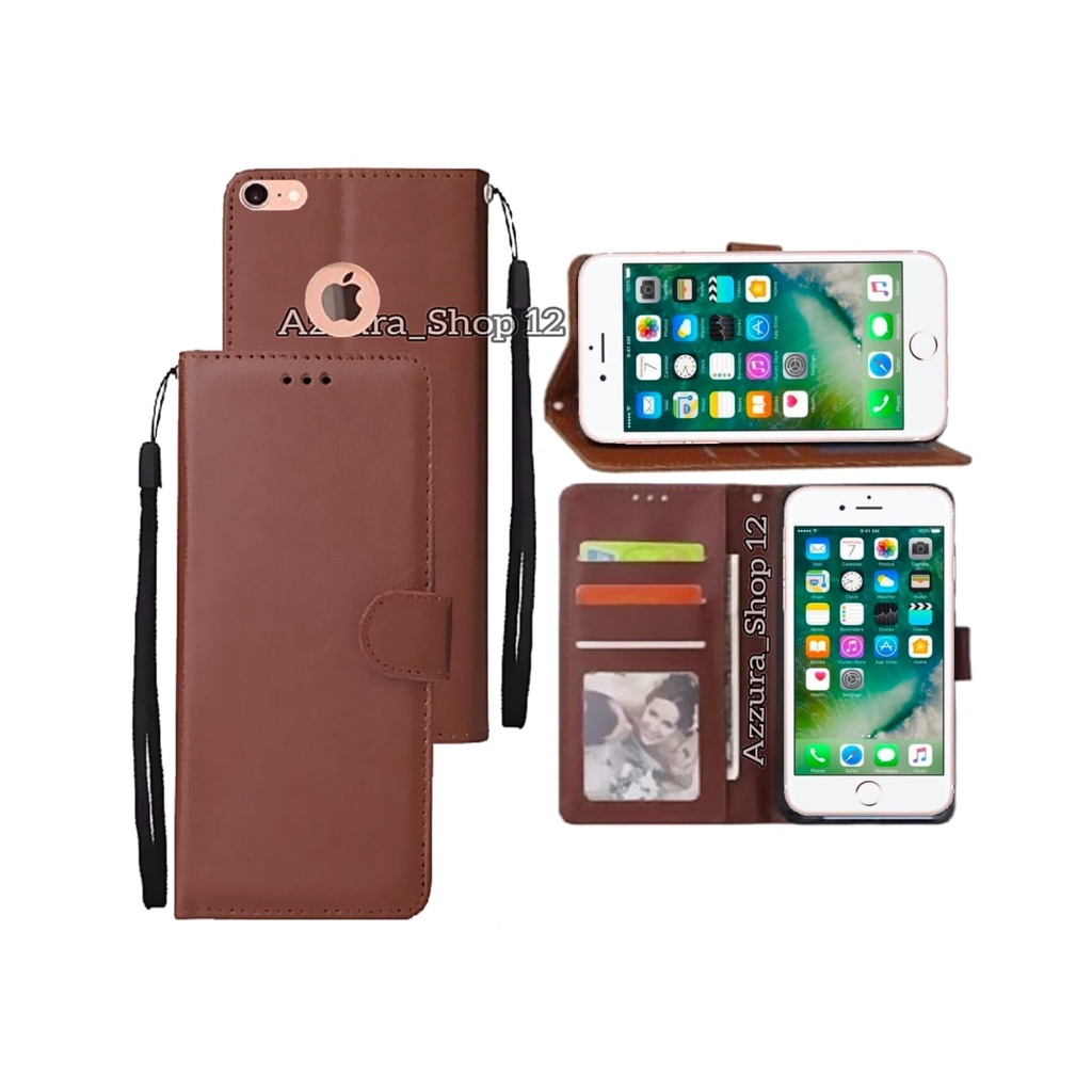 Case Flip Untuk IPHONE 6/6S Soft Case Flip Wallet Flip Cover Leather  Premium Casing HP