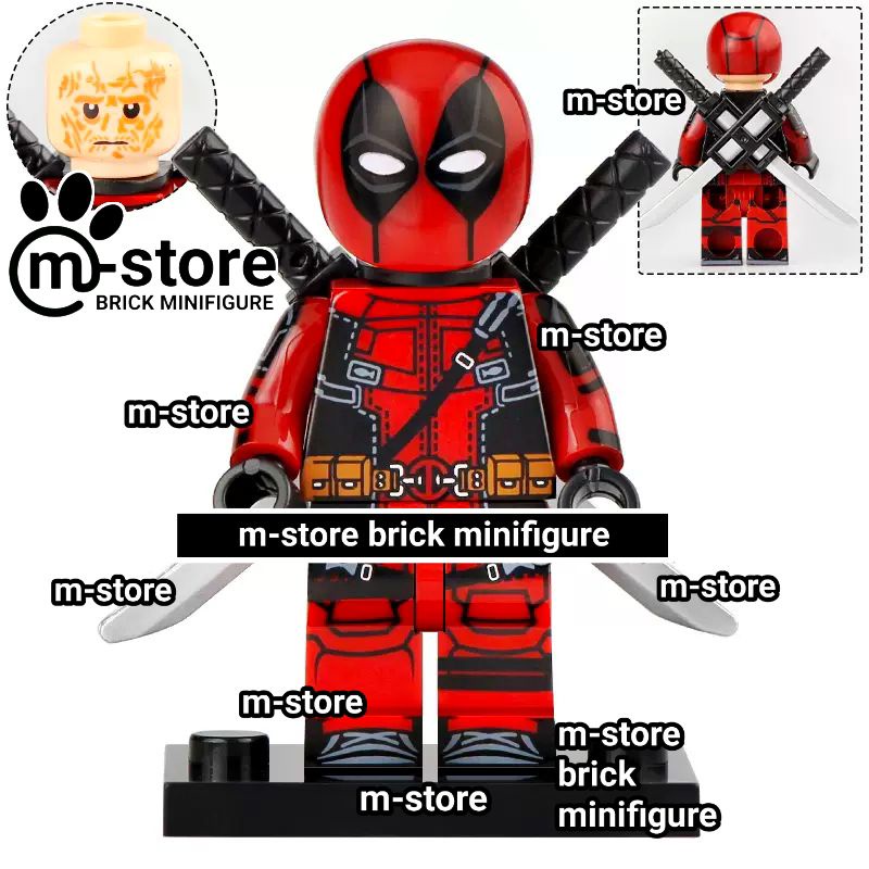 Jual brick deadpool mini toy figure | Shopee Indonesia
