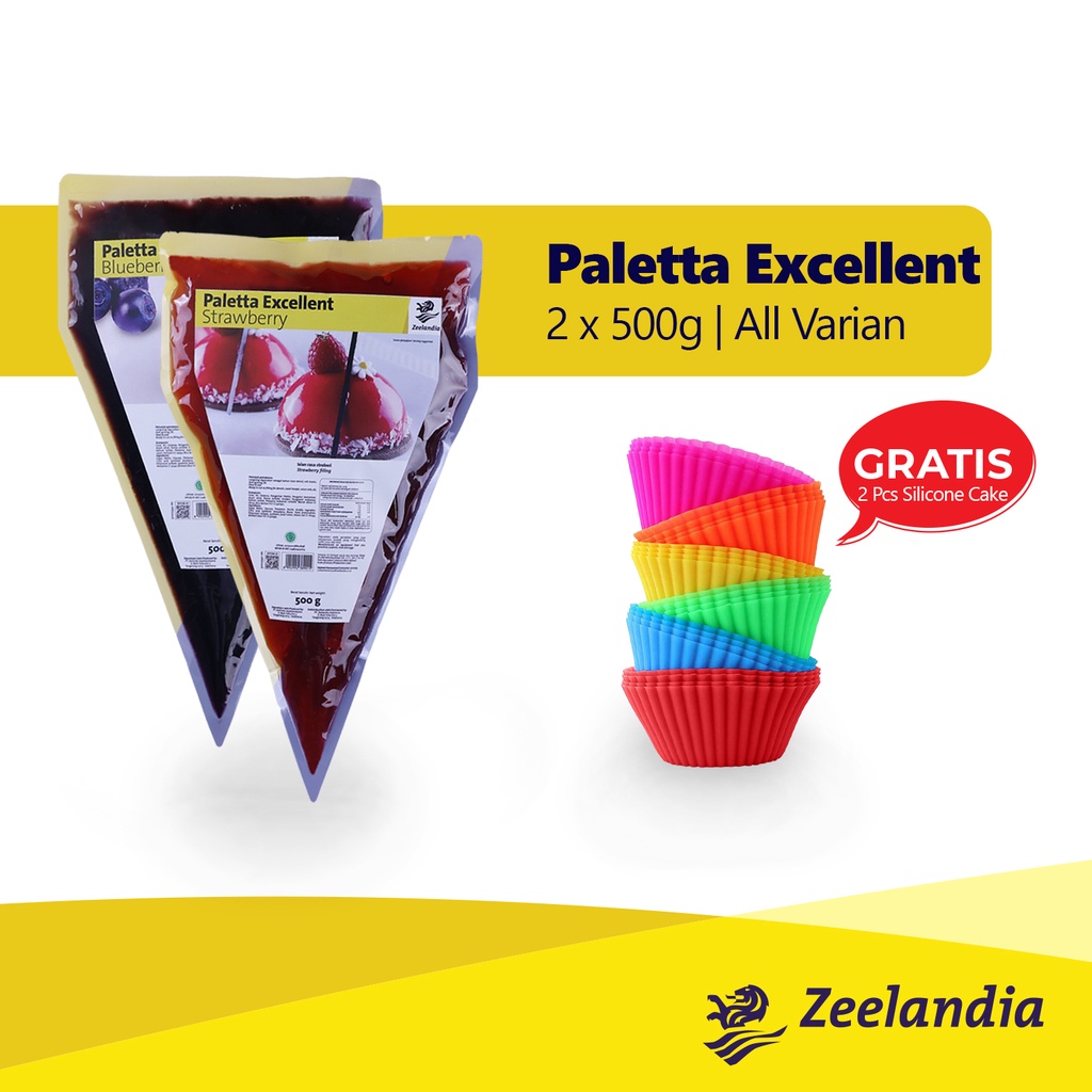 Jual PALETTA EXCELLENT STRAWBERRY & BLUEBERRY 500 Gr - Free Silicone ...