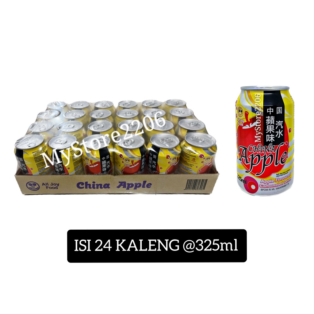 Jual Minuman Kaleng Soda Soft Drink Rasa China Apple Merek All Joy