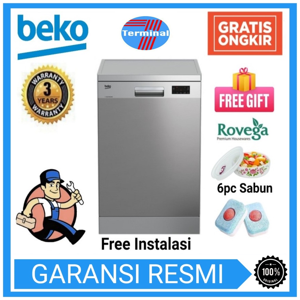 Jual DISHWASHER MESIN CUCI PIRING BEKO DFN 16410 X / DFN16410X Shopee