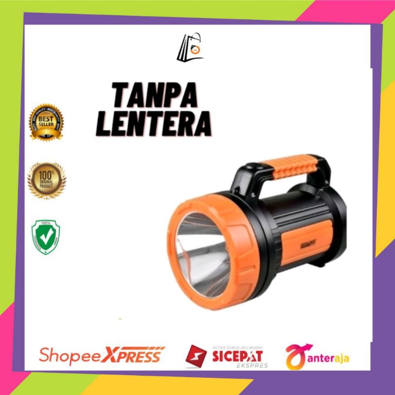 Jual Powerlite lampu senter LED 7 Watt dengan lampu lentera/senter 2 in ...