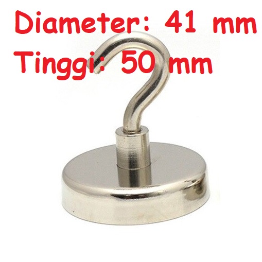 Jual Neodymium Magnet 41mm Besi Berani Model Gantungan Hook | Shopee