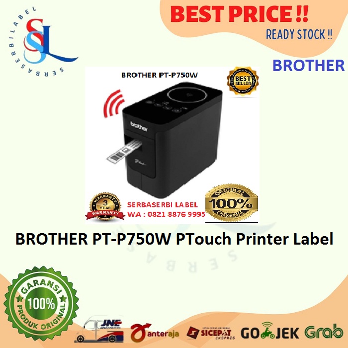 Jual BROTHER Printer Label P Touch PT P750W WiFi Label Maker Shopee