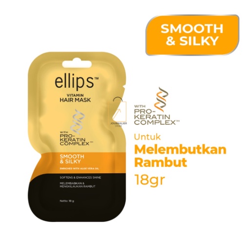 Jual Ellips Hair Mask Pro Keratin Smooth & Silky Sachet 18gr Masker ...
