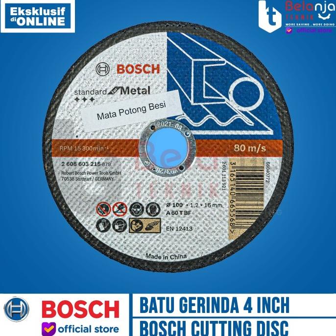 Jual Bosch Batu Gerinda 4 Inch X 1.2MM Mata Grinda Potong Besi Cutting ...