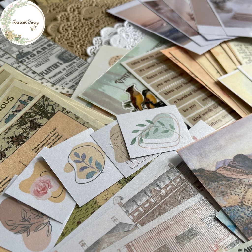 Jual [ancientfairy] Vintage Journal Kit isi 157 pcs. Paket Vintage ...