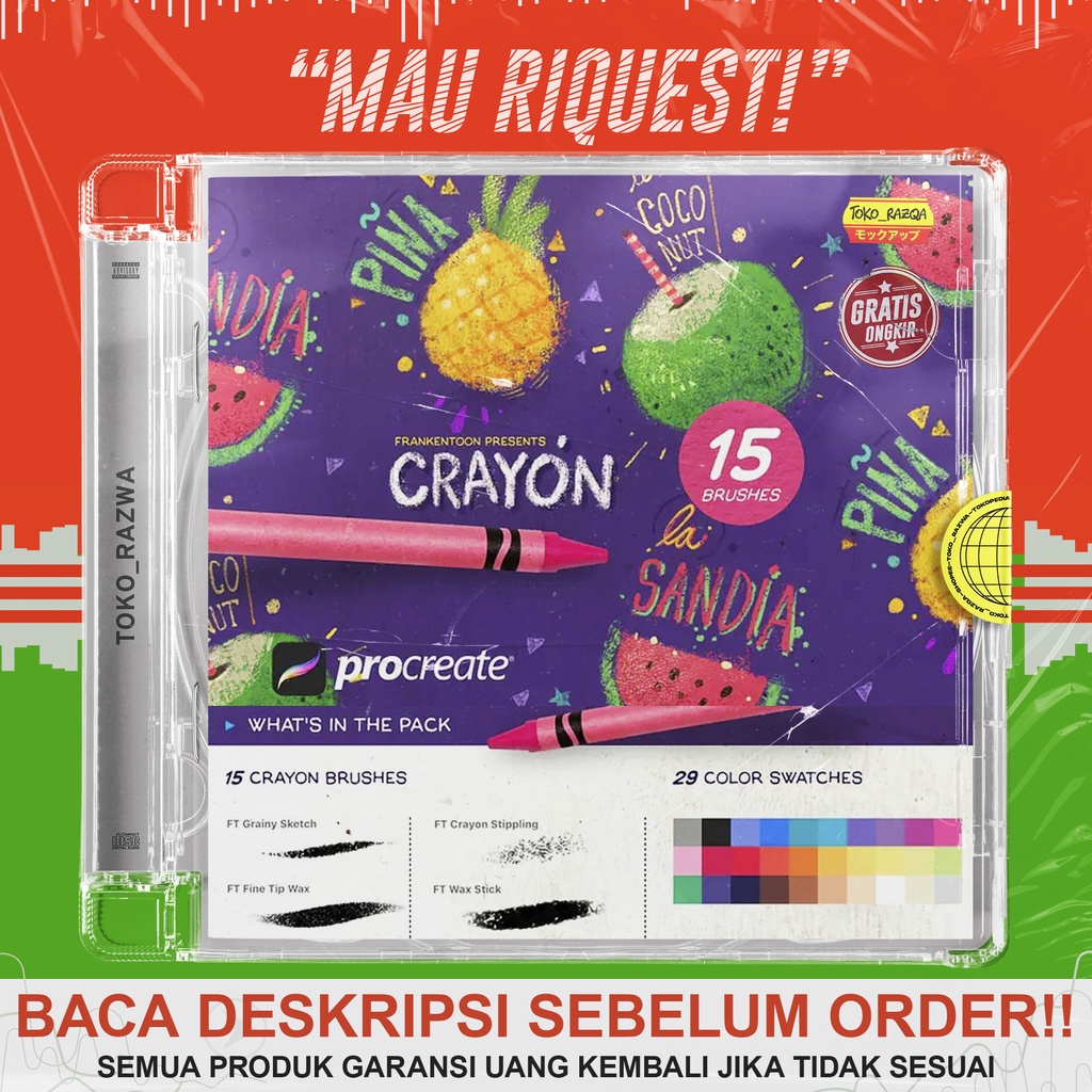 Jual Crayon - Procreate Brush Pack For Procreate | Shopee Indonesia