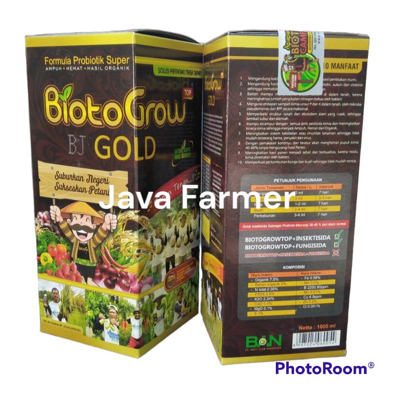Jual Pupuk Organik Biotogrow Gold 1 Liter | Shopee Indonesia