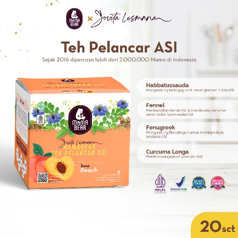 Jual Mama Bear Teh Pelancar Asi Booster Tea Mamabear Shopee Indonesia