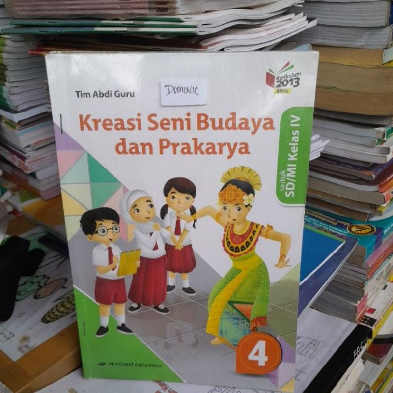 Jual Buku Sbk Kereasi Seni Budaya Dan Prakarya Untuk Sd Mi Kelas Iv