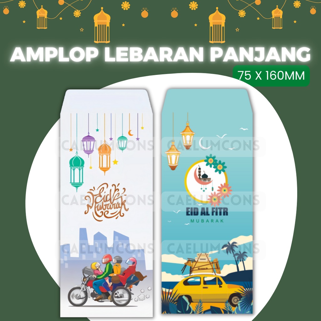 Jual Amplop Lebaran Panjang Lbr Motif Seri Kendaraan Portrait