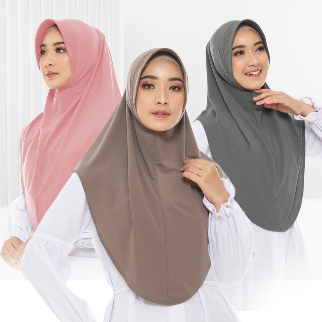 Jual Jilbab Bergo Hamidah Jersey / Hijab Jersey / Jilbab Sport / Hijab ...