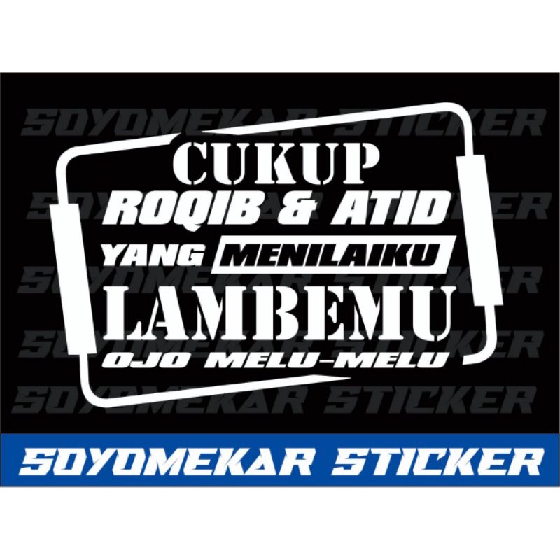 Jual Stiker Mobil Sticker Cutting Kata Kata Buat Kaca Samping Truck Bak Truck Pick Up Dll