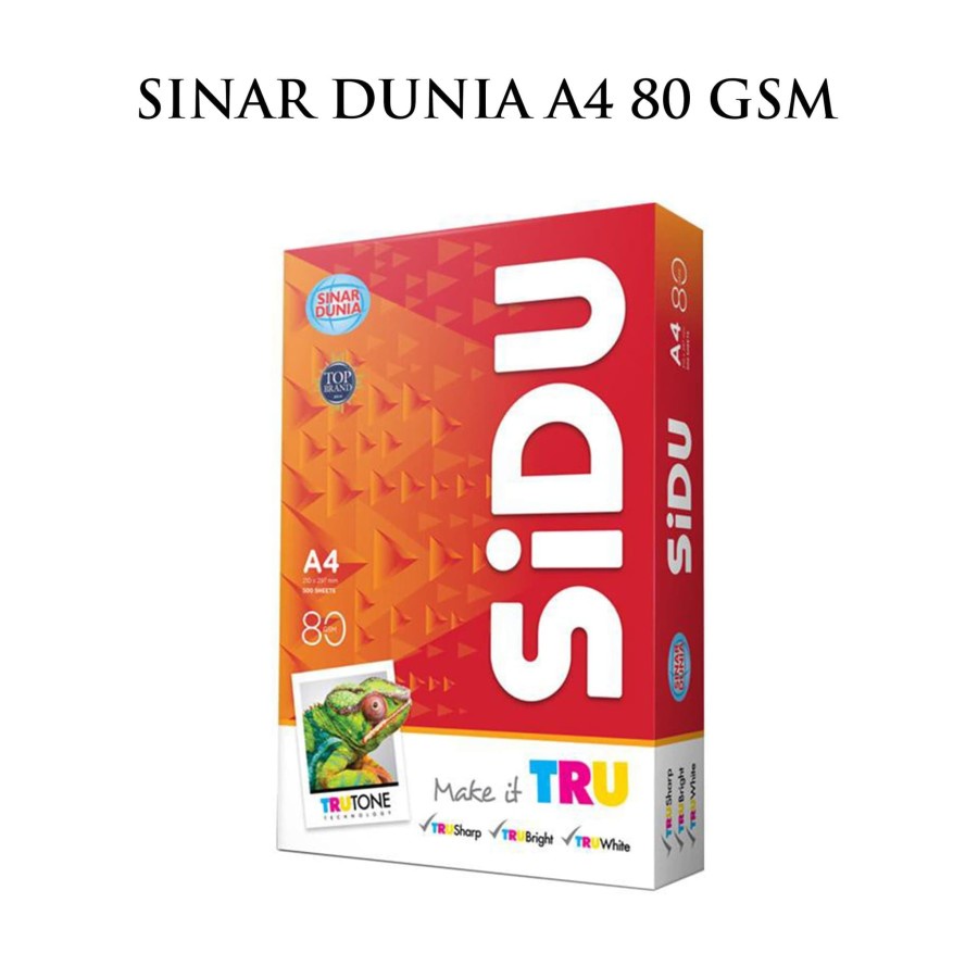 Jual Kertas Fotocopy Hvs Sinar Dunia Sidu A Gram Gsm Gr Gr Shopee Indonesia