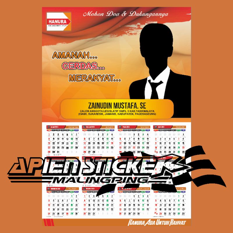 Jual KALENDER DINDING CUSTOM / WALL CALENDAR CUSTOM | Shopee Indonesia