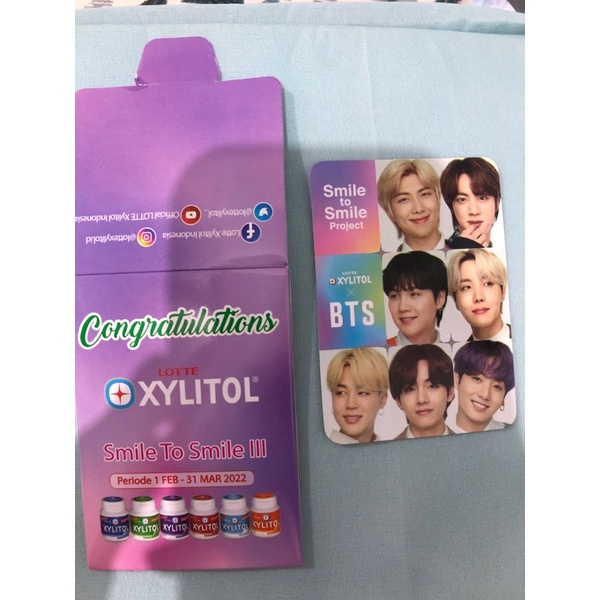 Jual Photocard BTS XYLITOL (Smile to Smile) Shopee Indonesia