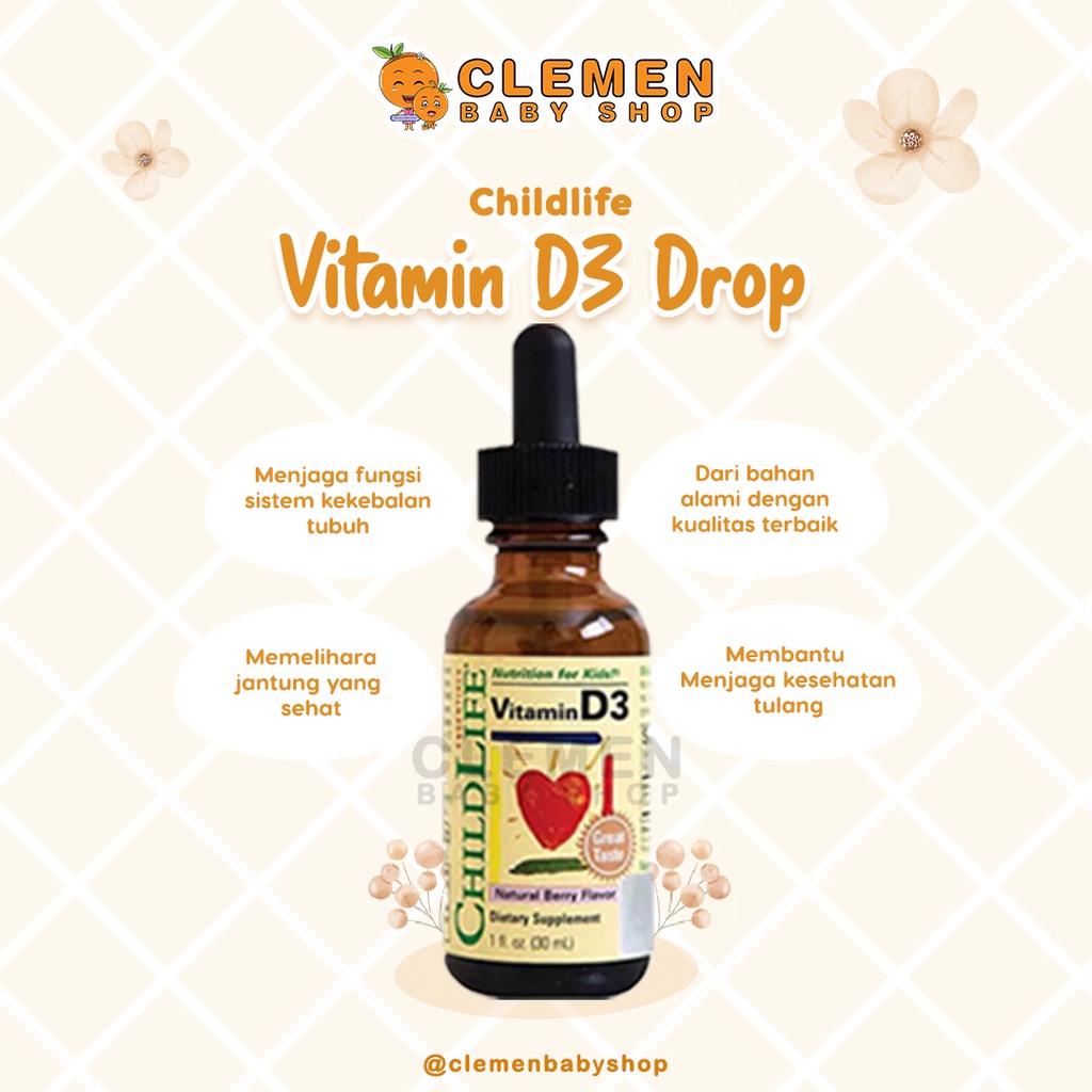 Jual Childlife Vitamin D3 Drop (30 ML) Shopee Indonesia