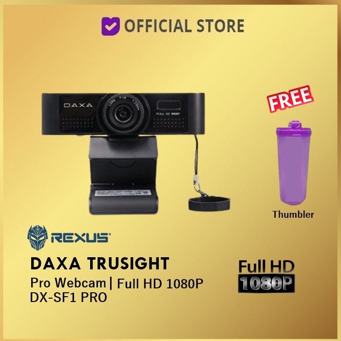 Jual Webcam Rexus Daxa Trusight Dx-Sf1 Pro Webcam Camera Full Hd 1080P ...