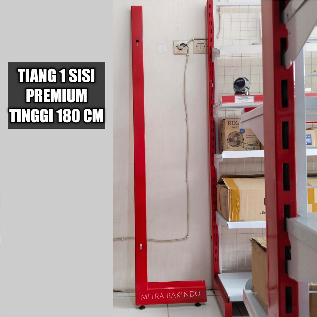 Jual TIANG RAK MINIMARKET MURAH 1 SISI TINGGI 150 , 180 DAN 200 CM ...