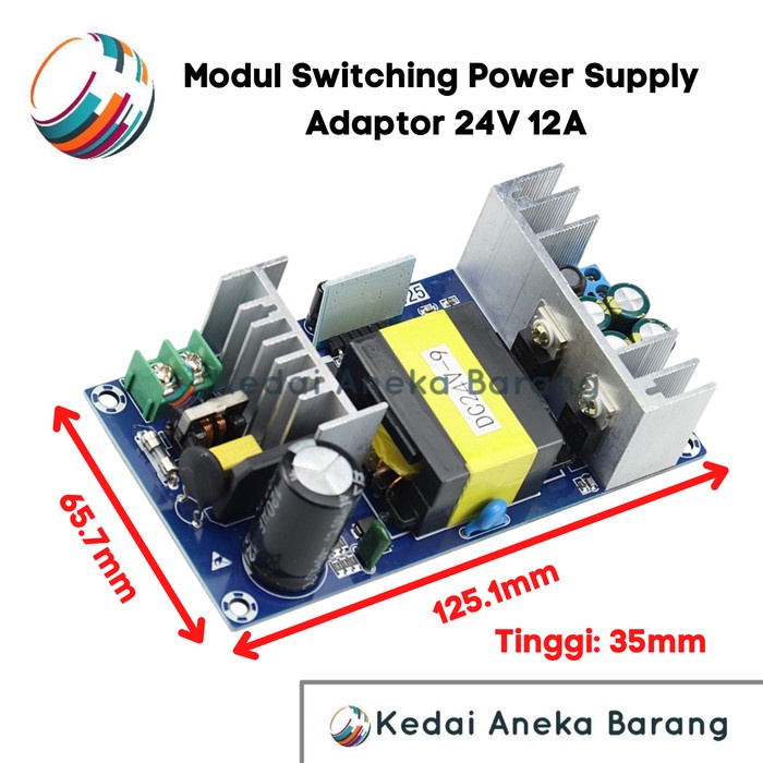 Jual Internal Module Modul Switching Power Supply Psu 24V 12A Ac-Dc Ac ...