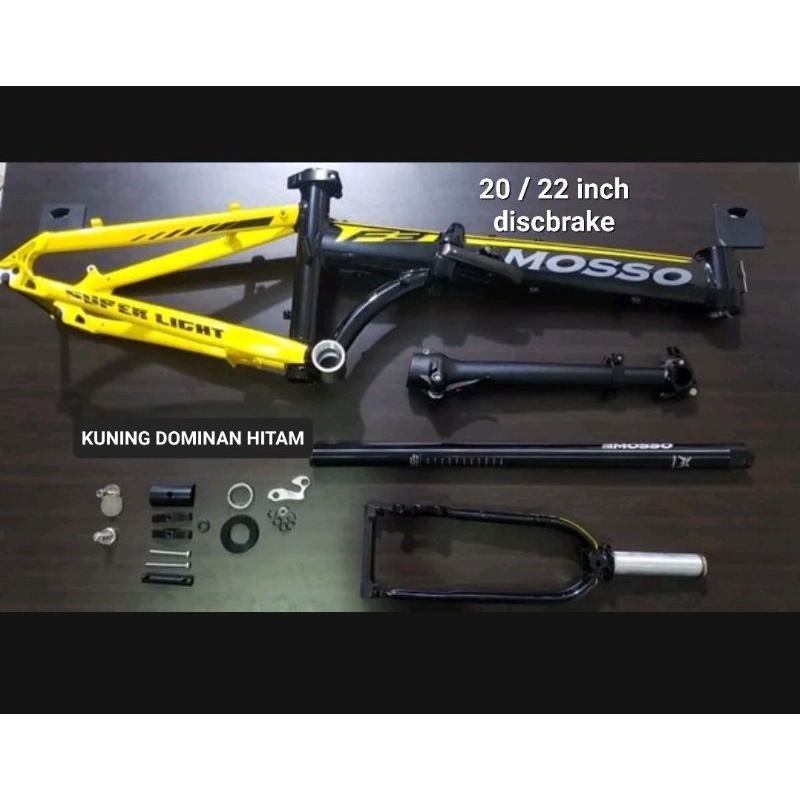 Jual KOMPLIT FRAME SEPEDA LIPAT MOSO F3 TAIWAN 20 / 22 INCH FRAME SELI ...