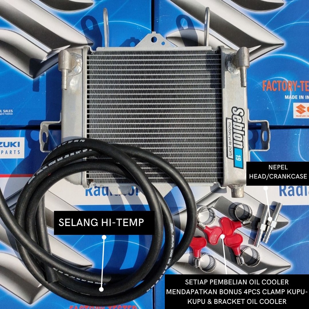 Jual RADIATOR GSX MODIF OIL COOLER PAKET LENGKAP | Shopee Indonesia
