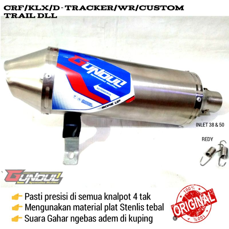 Jual selincer knalpot racing klx wr crf trail custom slincer suara ...