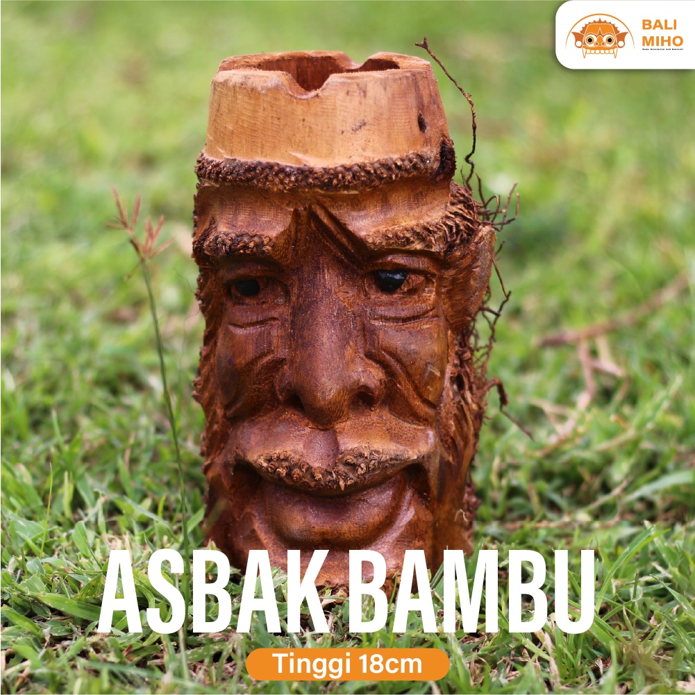 Jual Kerajinan Tangan Asbak Bambu Motif Wajah Manusia Shopee Indonesia