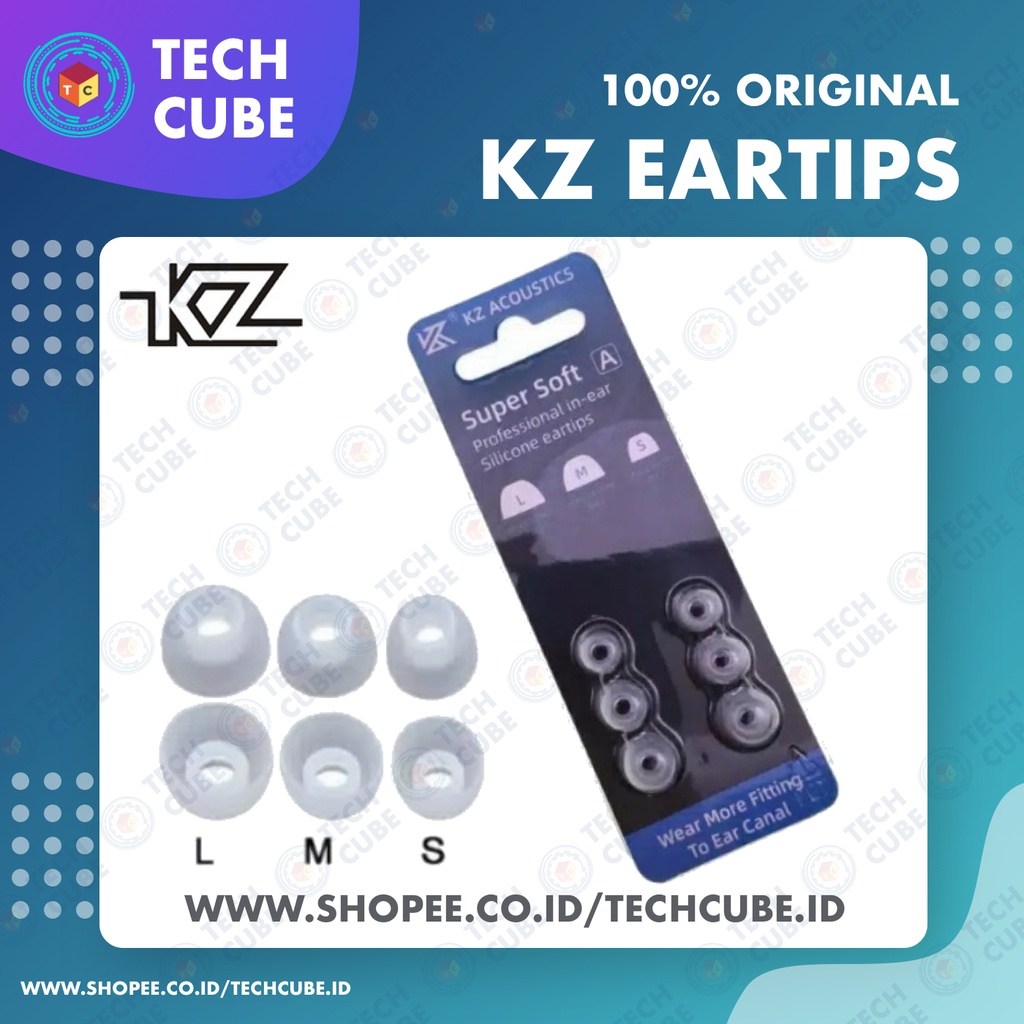 Jual KZ Silicone Eartips Silikon Silicon Soft Ear Tips Eartip 3 Size