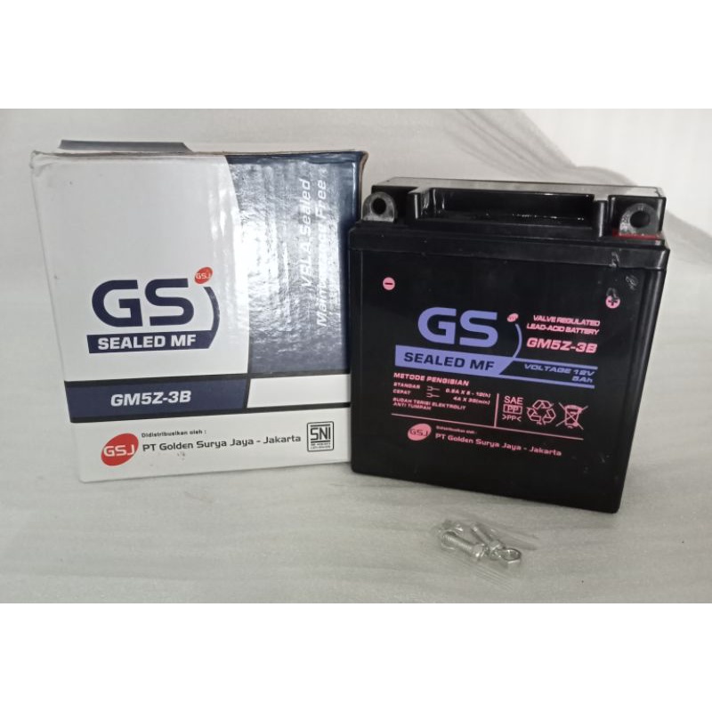 Jual Aki Motor Honda Astrea Grand GM5 GM5Z 3B GM5Z3B GS YAccu Kering MF