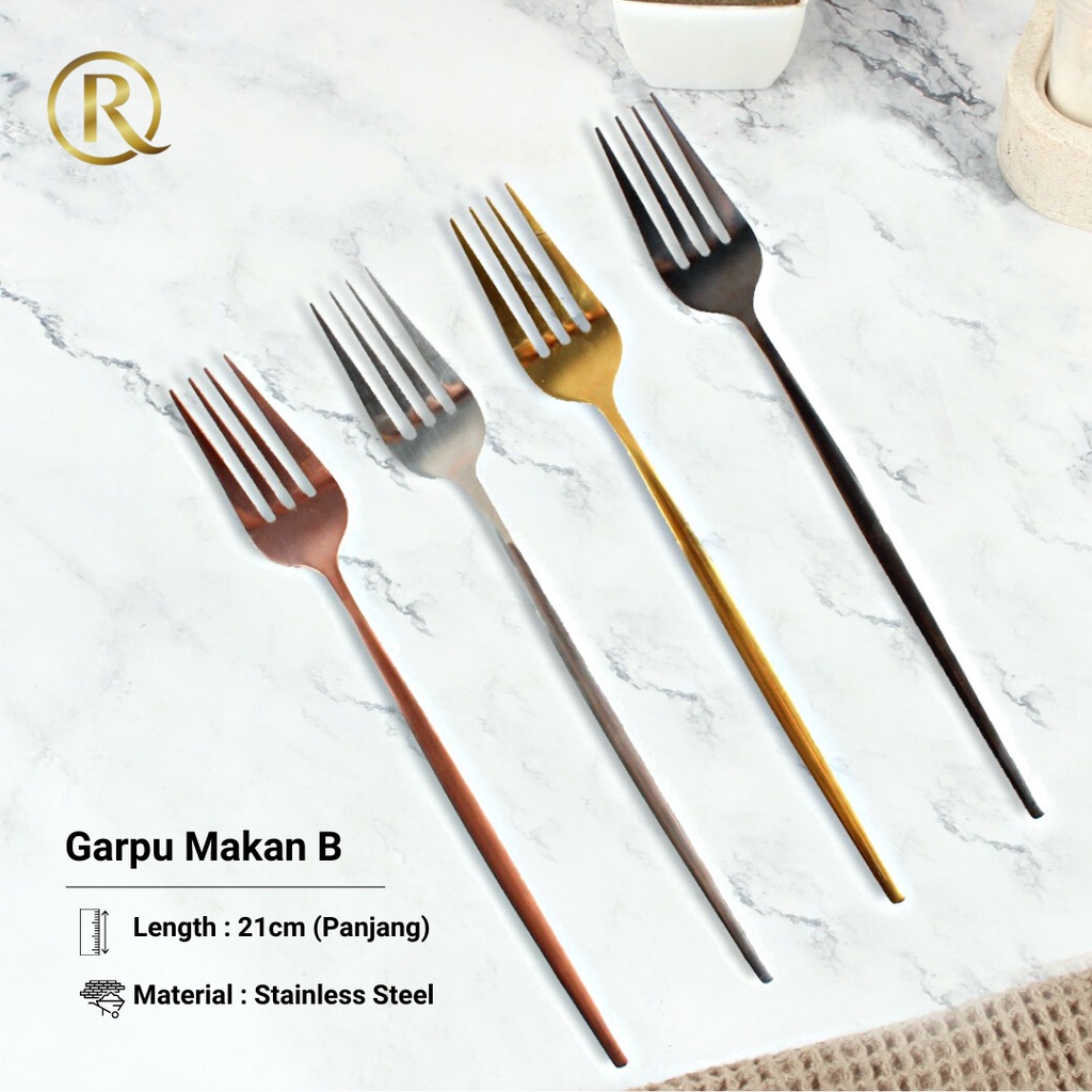 Jual Garpu Makan B Stainless Steel 21cm | Shopee Indonesia