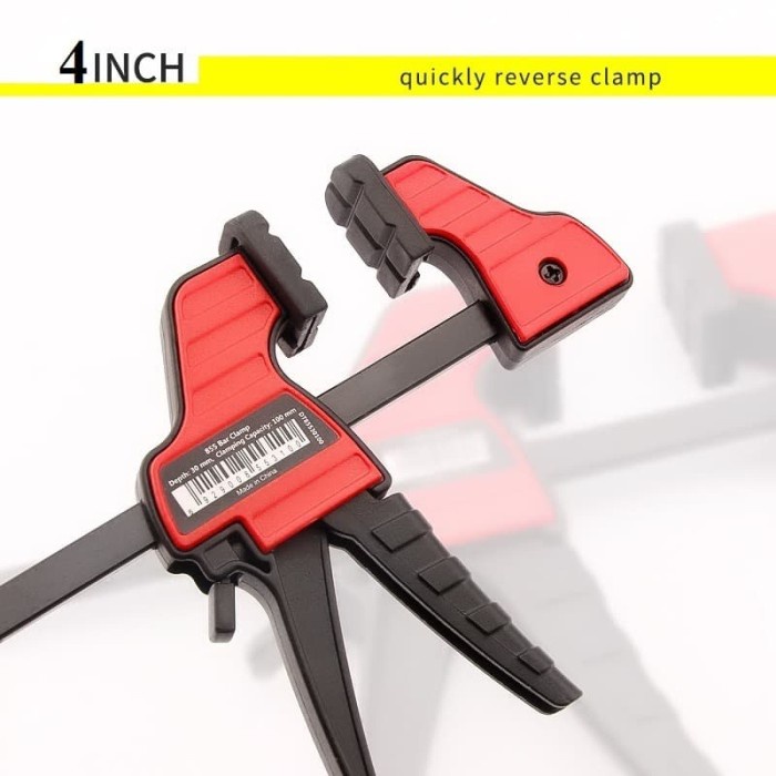 Jual DURATEC Profesional Heavy Duty 4 inch Fast Clip F Fixture Wood ...