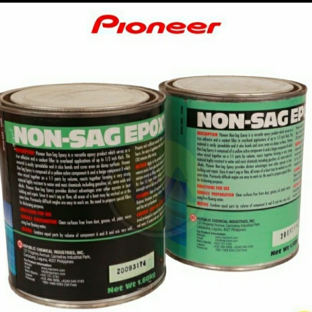 Jual PIONEER Galon 12,8kg 2 Component EPOXY NON SAG Compound - LEM ...