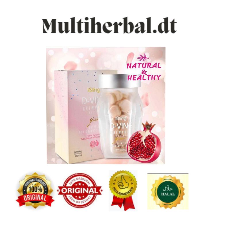 Jual D Vine Collagen isi 30 Butir Original Candy DVINE Collagen