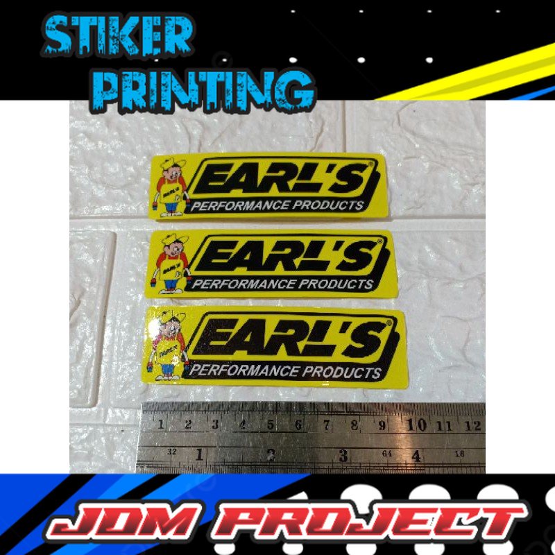 Jual Stiker earls racing harga 1pcs JDM | Shopee Indonesia