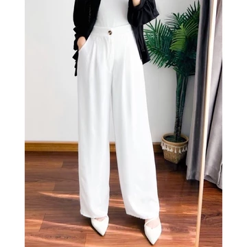 Loose Pants Celana Kantor Wanita Celana Kulot Formal Wanita Katun Polyester Ypd.Id