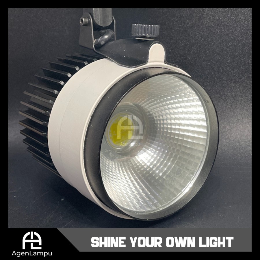 Jual LAMPU LED RELL 20W COB / TRACKLIGHT / TRACK LIGHT / SPOT LIGHT COB ...