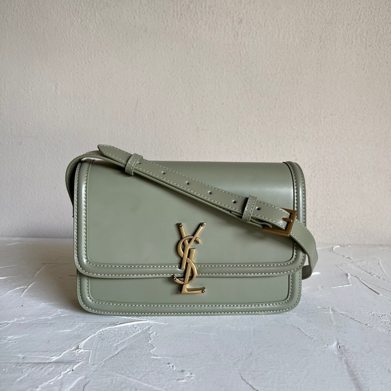 Jual YSL Saint Laurent Solferino Medium Satchel Bag Sage Green Shopee Indonesia