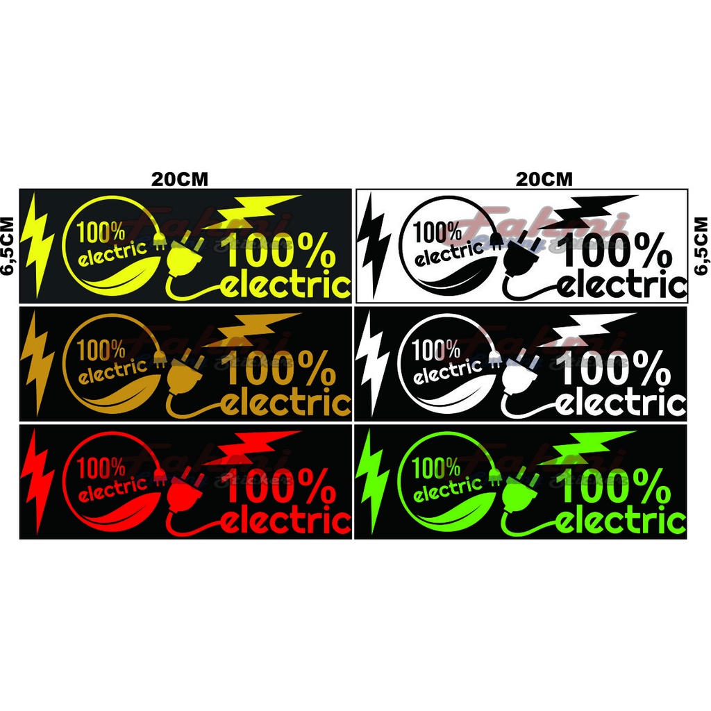 Jual STICKER CUTTING MOTOR/MOBIL LISTRIK. | Shopee Indonesia