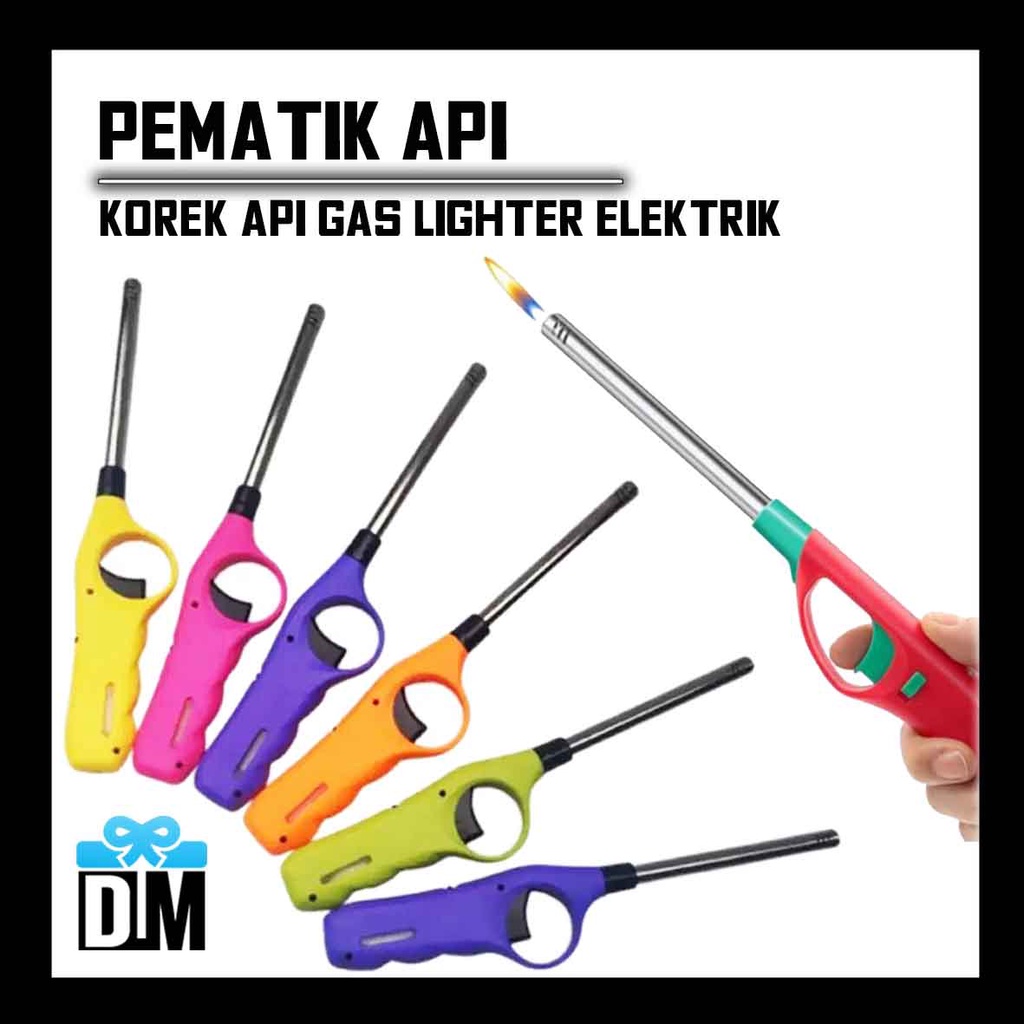 Jual Pemantik Gas Korek Api Lilin Kue Pesta Tembak Gun Lighter Klik ...