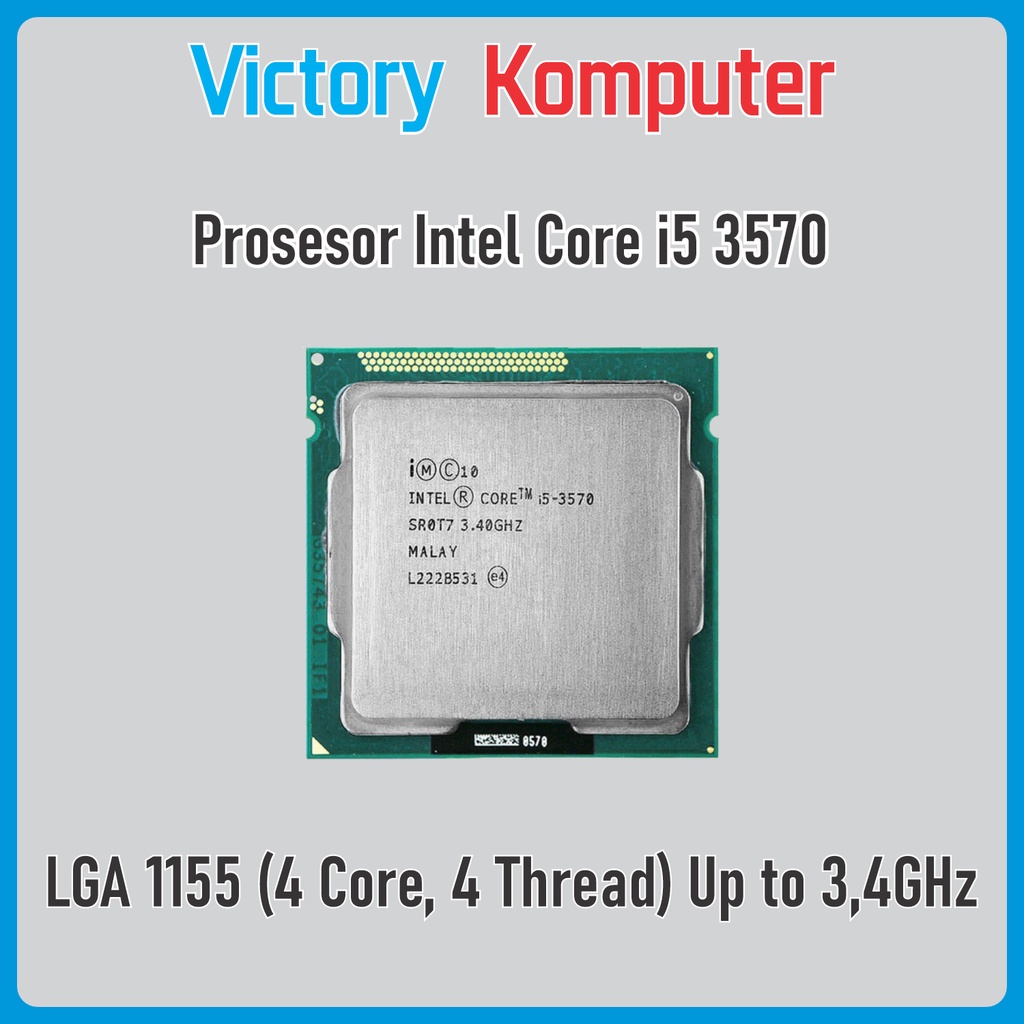 Jual Prosesor Intel Core i5 3570 Tray 3.4GHz Ivy Bridge Intel Gen 3th ...