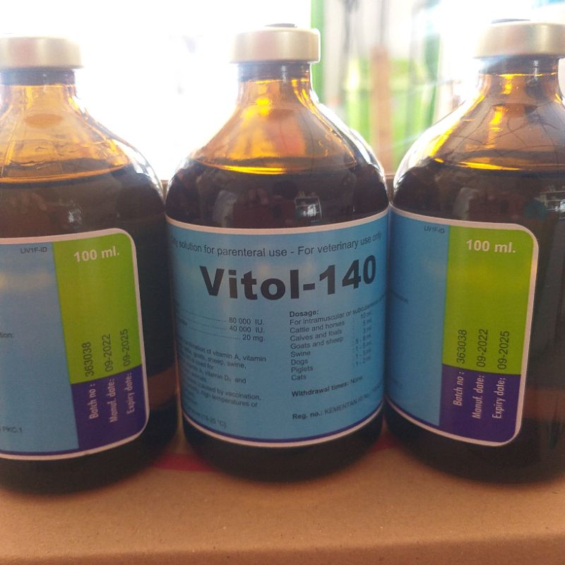 Jual Vitol-140 Memperbaiki kondisi dan produktivitas ternak 100 ml ...