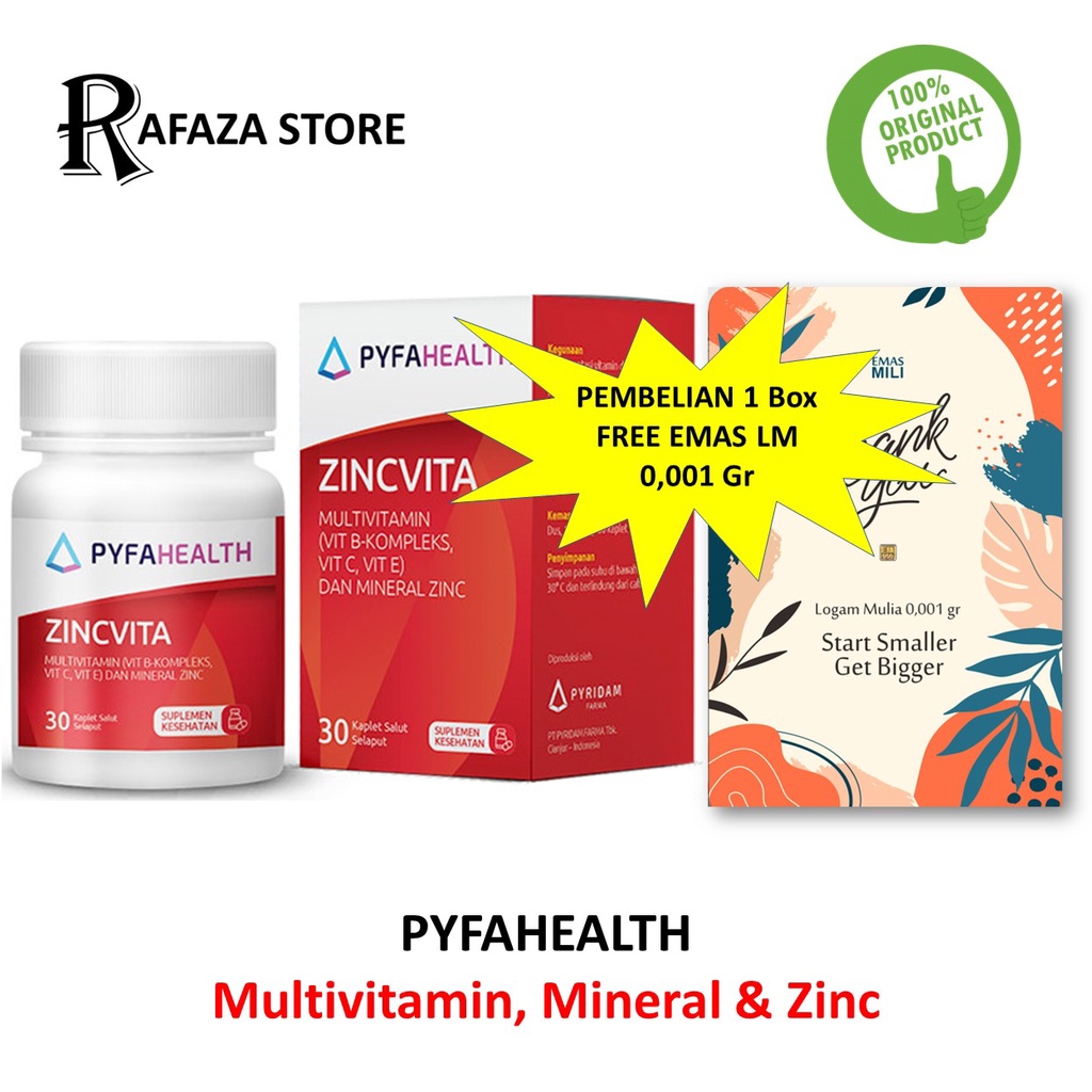 Jual Pyfahealth Multivitamin Mineral Zinc | Shopee Indonesia