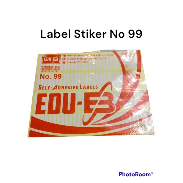 Jual Label Stiker No 99 harga per bungkus isi 7lembar | Shopee Indonesia