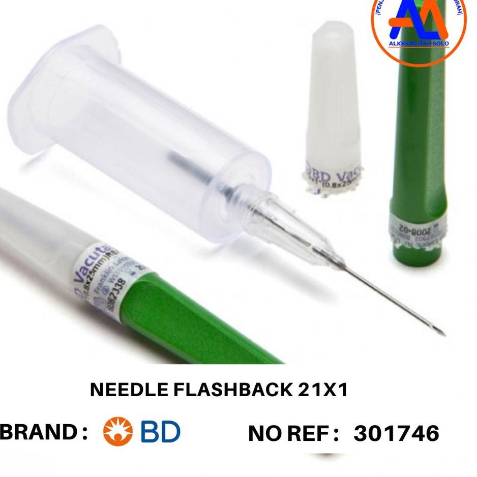 Jual Kekinian - Needle Flashback 21GA X 1" | BD Vacutainer Blood ...