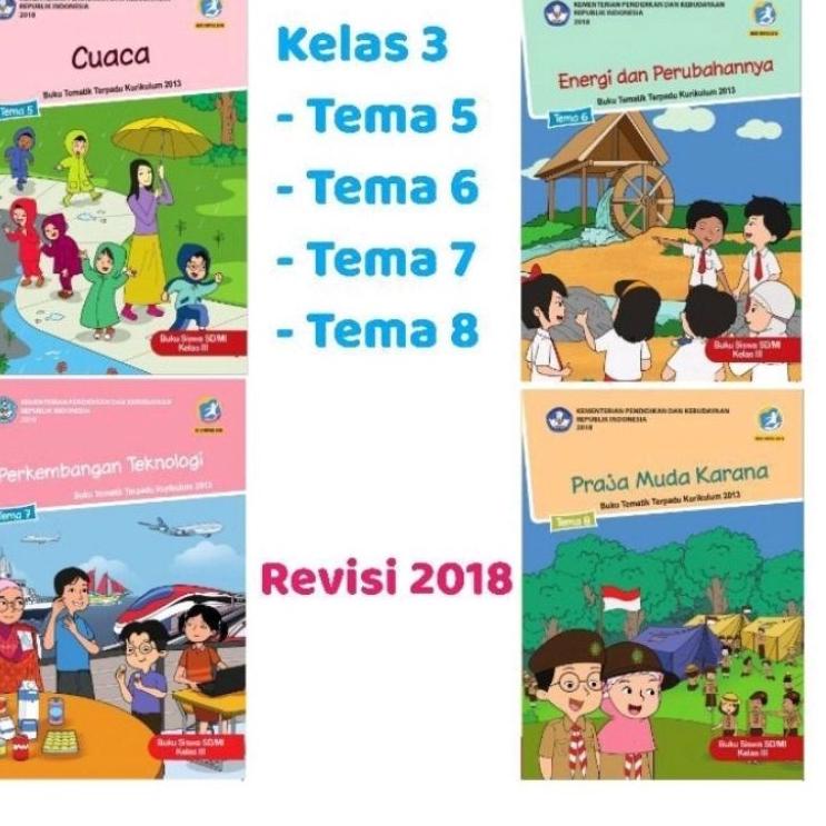 Jual Hadir Terheboh Sepaket buku siswa tematik kls 3 smtr 2 tema 5678 ...